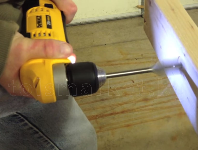 Ъглов акумулаторeн винтоверт/бормашина DeWALT DCD740C1 